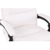 Silla de Oficina Power en Cuero PU Blanco