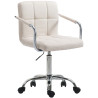 Silla de oficina Lucy V2 En Tela Beige