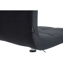 Silla de oficina Lucy V2 En Tela Gris oscuro