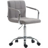 Silla de oficina Lucy V2 En Tela Gris