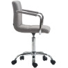 Silla de oficina Lucy V2 En Tela Gris