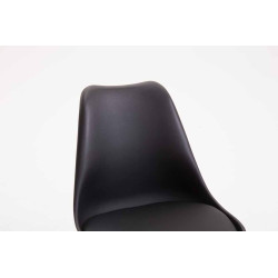 Silla de Oficina TOULOUSE con Estructura de Plástico Negro