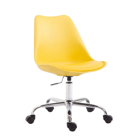 Silla de Oficina TOULOUSE con Estructura de Plástico Amarillo