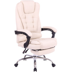 Silla De Oficina Oxygen Crema,Tela