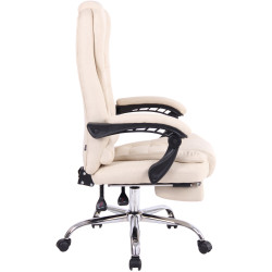 Silla De Oficina Oxygen Crema,Tela