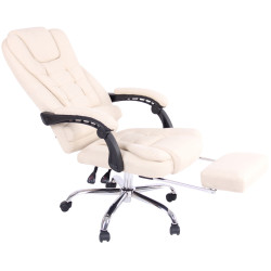 Silla De Oficina Oxygen Crema,Tela