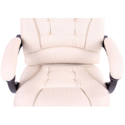 Silla De Oficina Oxygen Crema,Tela