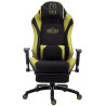 Silla Gaming Shift V2 en Tela Negro/verde,Con reposapiés