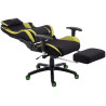 Silla Gaming Shift V2 en Tela Negro/verde,Con reposapiés