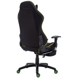 Silla Gaming Shift V2 en Tela Negro/verde,Con reposapiés