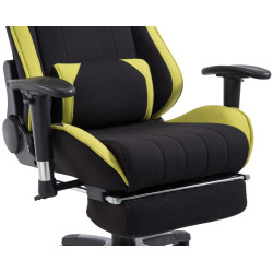 Silla Gaming Shift V2 en Tela Negro/verde,Con reposapiés