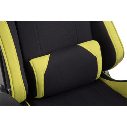 Silla Gaming Shift V2 en Tela Negro/verde,Con reposapiés