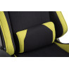 Silla Gaming Shift V2 en Tela Negro/verde,Con reposapiés