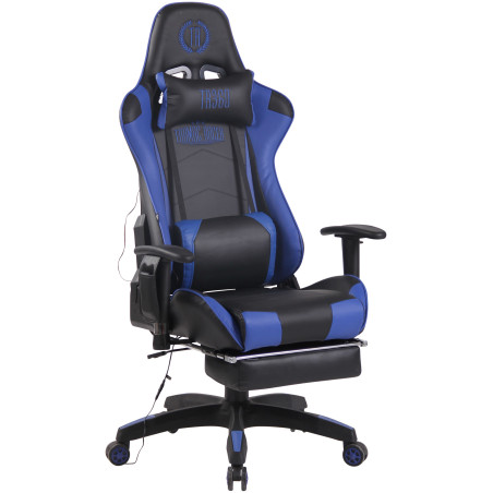 Silla Racing Turbo XFM Masajeante Negro/azul