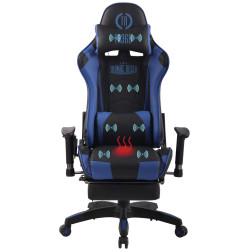 Silla Racing Turbo XFM Masajeante Negro/azul