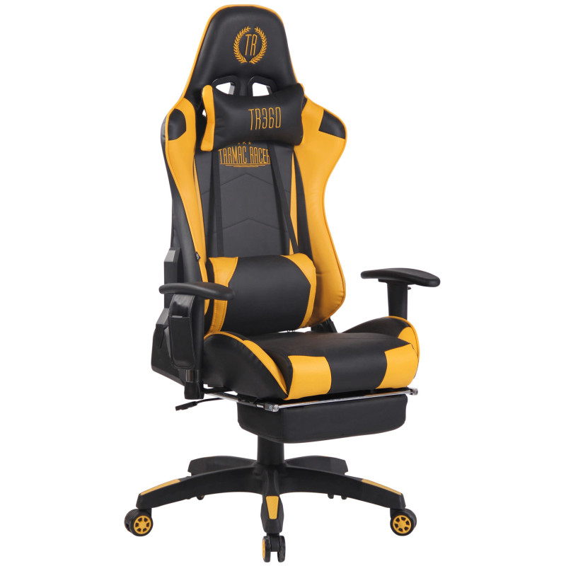 Silla Racing Turbo XFM Masajeante Negro/amarillo