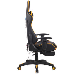 Silla Racing Turbo XFM Masajeante Negro/amarillo