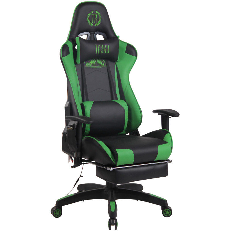 Silla Racing Turbo XFM Masajeante Negro/verde