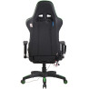 Silla Racing Turbo XFM Masajeante Negro/verde