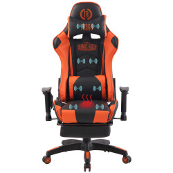 Silla Racing Turbo XFM Masajeante Negro/naranja