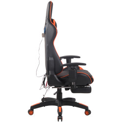 Silla Racing Turbo XFM Masajeante Negro/naranja