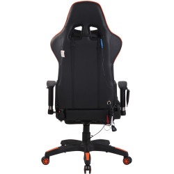 Silla Racing Turbo XFM Masajeante Negro/naranja