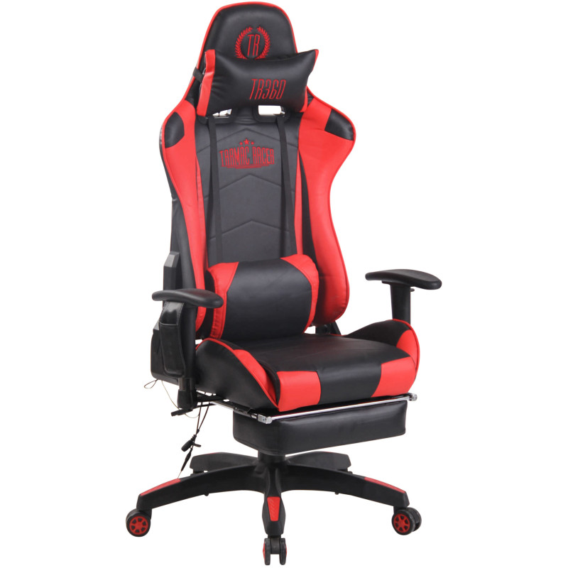 Silla Racing Turbo XFM Masajeante Negro/rojo