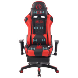 Silla Racing Turbo XFM Masajeante Negro/rojo