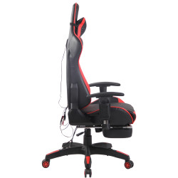 Silla Racing Turbo XFM Masajeante Negro/rojo