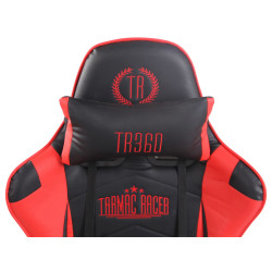 Silla Racing Turbo XFM Masajeante Negro/rojo