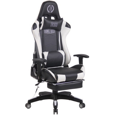 Silla Racing Turbo XFM Masajeante Negro/blanco