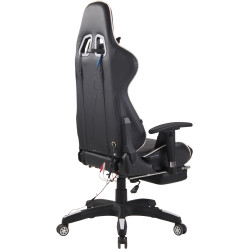 Silla Racing Turbo XFM Masajeante Negro/blanco