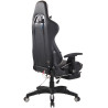 Silla Racing Turbo XFM Masajeante Negro/blanco