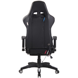 Silla Racing Turbo XFM Masajeante Negro/blanco