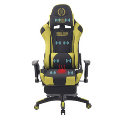 Silla Racing Turbo XFM Masajeante en Tela Negro/verde