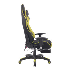 Silla Racing Turbo XFM Masajeante en Tela Negro/verde