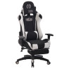 Silla Racing Turbo XFM Masajeante en Tela Negro/blanco