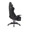 Silla Racing Turbo XFM Masajeante en Tela Negro/blanco