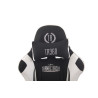 Silla Racing Turbo XFM Masajeante en Tela Negro/blanco