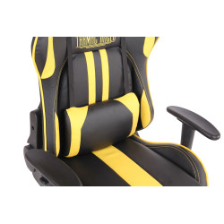 Silla Gamer Masajeante Limit XM Negro/amarillo