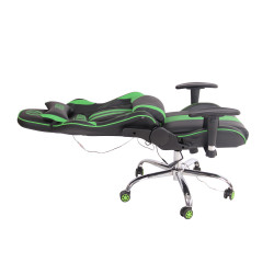 Silla Gamer Masajeante Limit XM Negro/verde