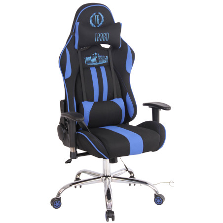 Silla Gamer Función Masaje Limit XM en Tela Negro/azul