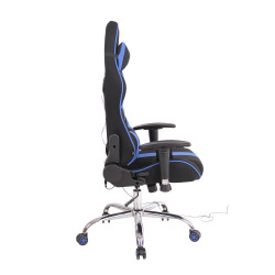 Silla Gamer Función Masaje Limit XM en Tela Negro/azul