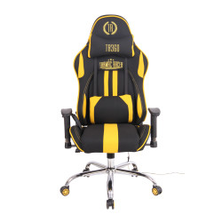 Silla Gamer Función Masaje Limit XM en Tela Negro/amarillo