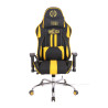 Silla Gamer Función Masaje Limit XM en Tela Negro/amarillo