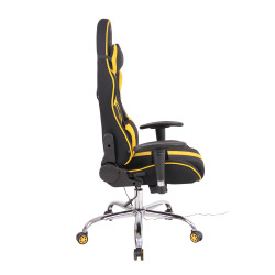 Silla Gamer Función Masaje Limit XM en Tela Negro/amarillo