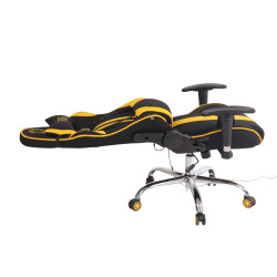 Silla Gamer Función Masaje Limit XM en Tela Negro/amarillo