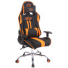 Silla Gamer Función Masaje Limit XM en Tela Negro/naranja