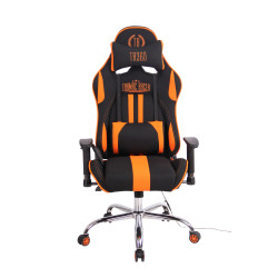 Silla Gamer Función Masaje Limit XM en Tela Negro/naranja