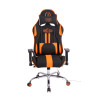 Silla Gamer Función Masaje Limit XM en Tela Negro/naranja